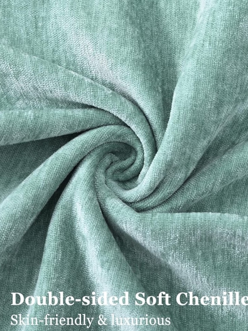 Set Of 2 Aqua Haze Plush Throw Pillow Covers Size 20 X 20 - Picture 2 of 3